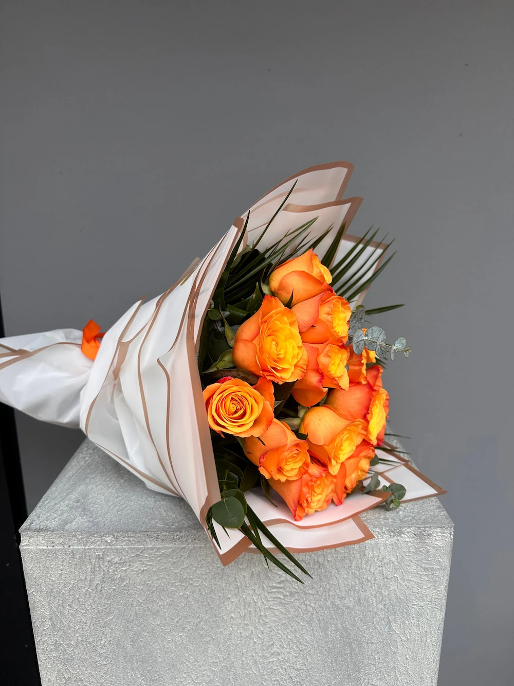 15 Adet Turuncu Gül Buketi